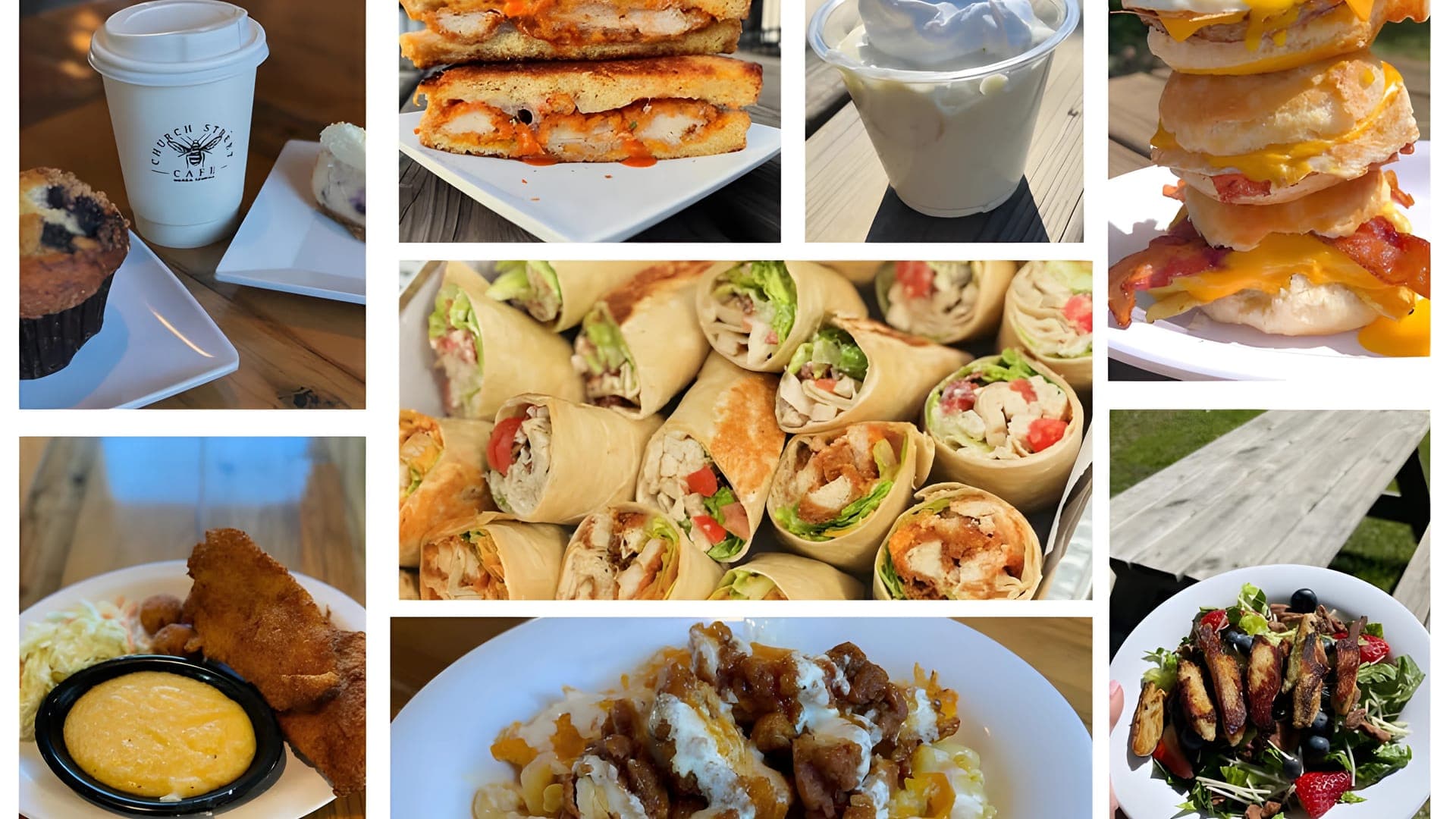 Church Street Cafe food collage